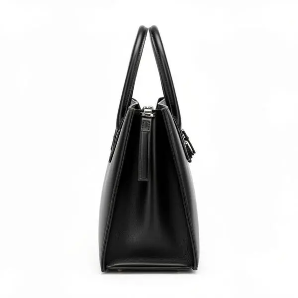 Leather tote bag side profile – elegant ladies bag Bangladesh